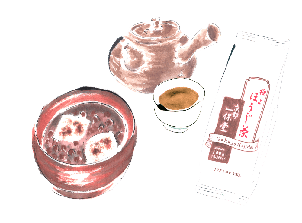 <em>Zenzai</em> with hojicha