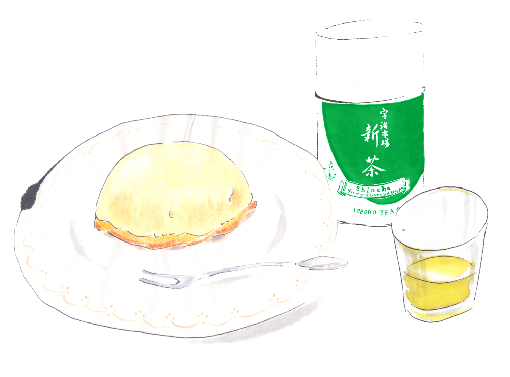 Lemon cake with Shincha