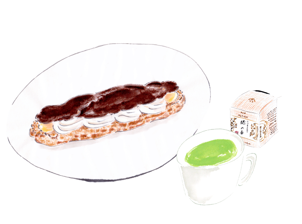 Eclairs with Kan-no-shiro