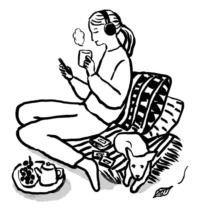 Japanese tea<br>I enjoy in autumn