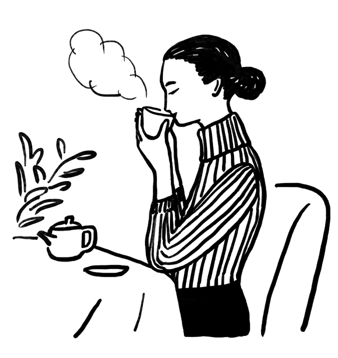 Japanese tea<br> I like to drink<br> after meals