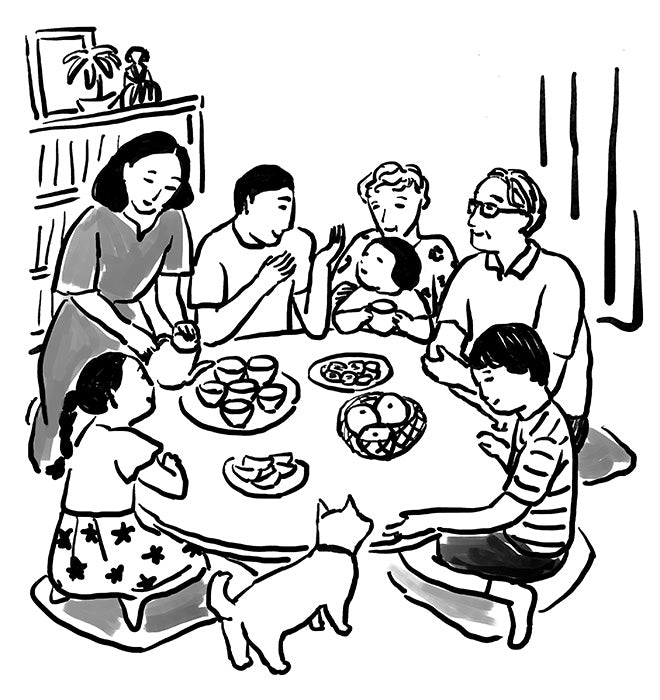 Japanese tea<br>I like to give people<br>in summer