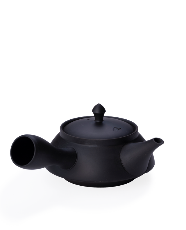 Left-handed Black Kyusu Teapot (Tokoname-yaki)