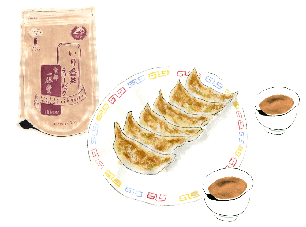 <em>Gyoza</em> with Iribancha