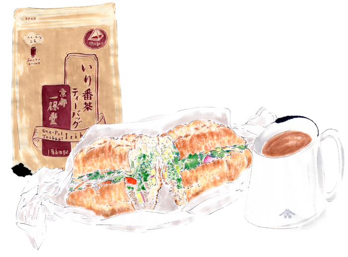 Bánh mì with One-Pot Teabag Iribancha