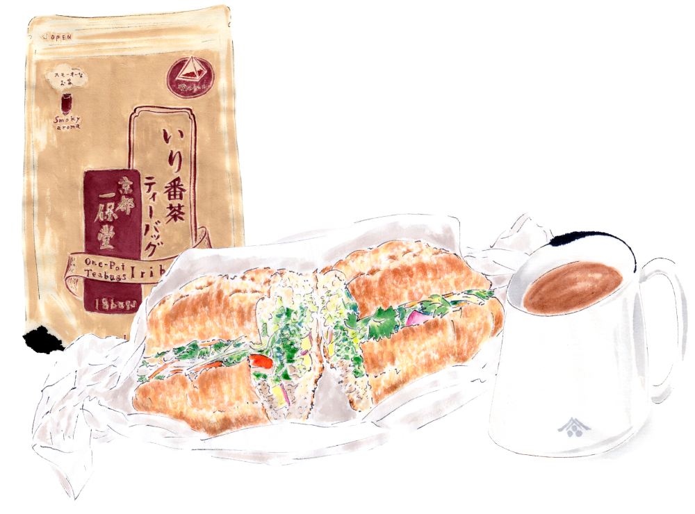 Bánh mì with One-Pot Teabag Iribancha
