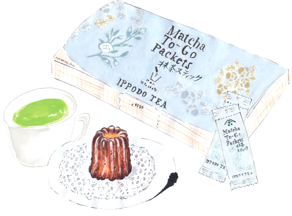 Canelés with Matcha To-Go Packets