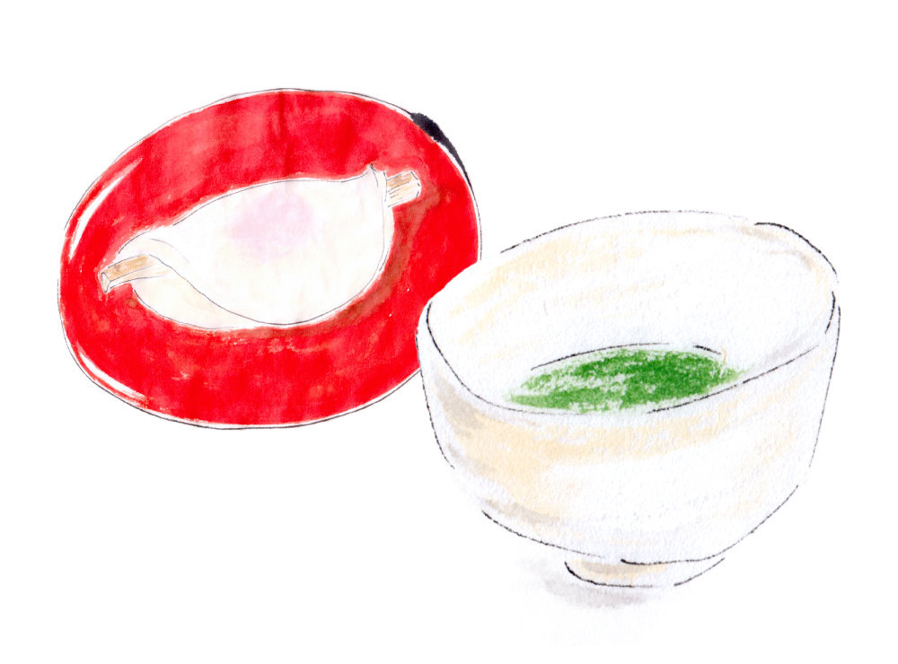 Hanabiramochi and Tatsu-mukashi Matcha