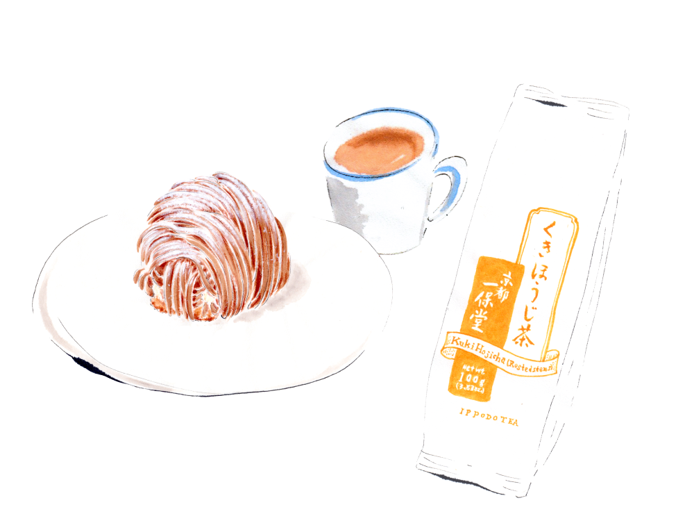 Mont Blanc with Kuki Hojicha