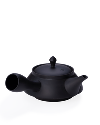 Left-handed Black Kyusu Teapot (Tokoname-yaki)
