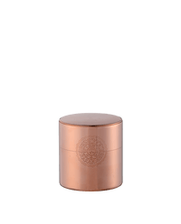 Copper tea canister engraved with Ippodo seal (medium size)