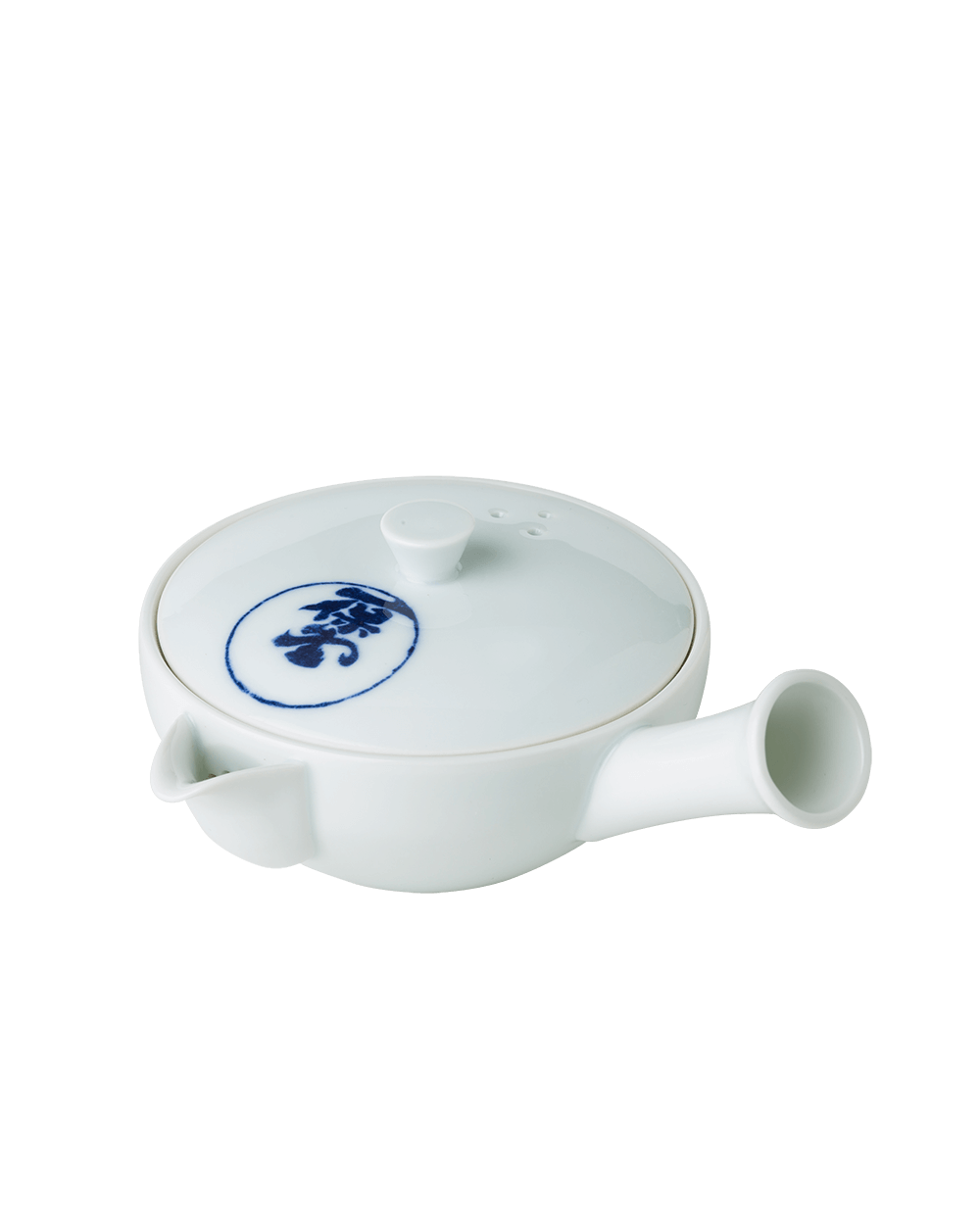 Small White Porcelain Kyusu Teapot (Hasami-yaki)