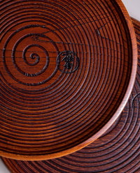 Fuki-urushi lacquerware marubon tray